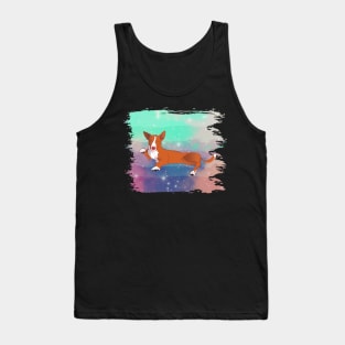 Podenco in a rainbow galaxy Tank Top